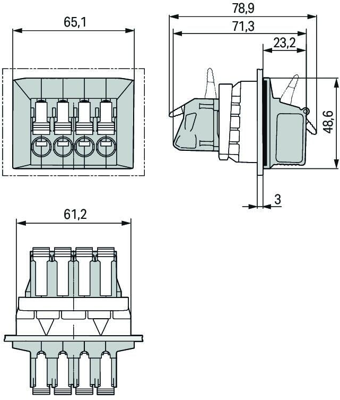 828-334 WAGO Connecting Blocks Image 2