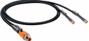 Sensor actuator cable, M8-cable socket, straight, 3 pole, 0.6 m, black, 43514