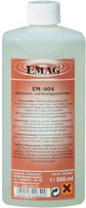 EM-404, cleaner for aluminum and die-cast parts