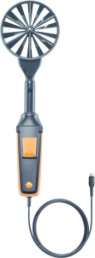 Vane probe, Ø 100 mm, incl. temperature sensor, wired, 0.3-35 m/s, -20 to +70 °C for testo 440, 0635 9432