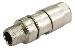 Plug, M12, 4 pole, crimp connection, screw locking, straight, 21038811406