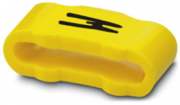 PVC marking sleeve, imprint "W", (L x W) 11.3 x 4.3 mm, yellow, 0826611:W