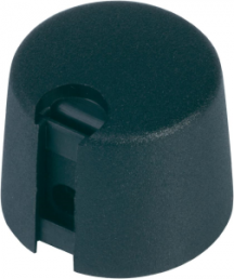 Rotary knob, 4 mm, plastic, black, Ø 20 mm, H 16 mm, A1020049