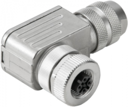 Socket, M12, 5 pole, screw connection, angled, 1944580000
