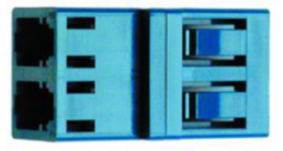 LC-plug, multimode, ceramic, blue, 100007143