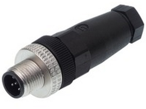 Plug, M12, 5 pole, screw connection, Coupling screw, straight, 933163600