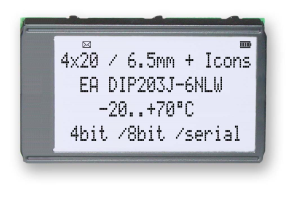 LCD text display