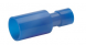 Fully insulated 5 mm round plug, 1.5 to 2.5 mm², blue