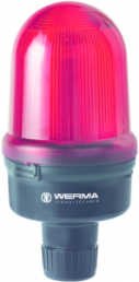 LED double flashing light, Ø 98 mm, red, 115-230 VAC, IP65