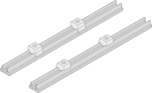 Interscale Flexible Rail System for MountingPCBs, 310D, 306.35L