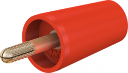 Spread adapter for screwing into Ø 4 mm sockets, CAT II, red