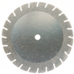 Diamond grinder, Ø 18 mm, shaft Ø 2.35 mm, shaft length 44 mm, thickness 0.2 mm, disc, diamond, 940F 104 180