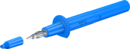 Test probe, socket 4 mm, rigid, 1 kV, blue, 66.9112-23