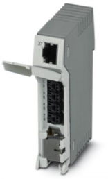 Patch panel, RJ45 socket, (W x H x D) 23.8 x 101.3 x 86 mm, gray, 2703023
