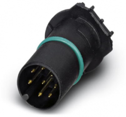 Plug, M12, 8 pole, solder connection, push-in, straight, 1457555