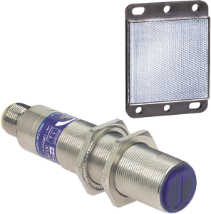 Reflecting light barrier, 2 m, 20-264 V AC/DC, 1/2"20 UNF plug, IP67, XU9M18MB230K