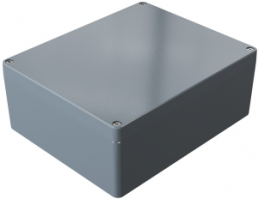 Aluminum enclosure, (L x W x H) 280 x 230 x 111 mm, silver gray (RAL 7001), IP66, 012328110