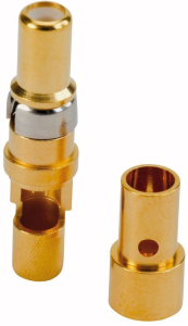 Pin contact, crimp connection, gold-plated, 131J20029X