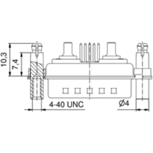 3036W4PAR69F20X CONEC D-Sub Connectors Image 2