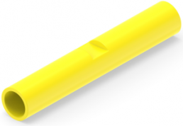 Butt connectorwith insulation, 0.129-0.326 mm², AWG 26 to 12, yellow, 22.61 mm