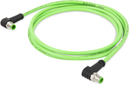 TPU ethernet cable, Cat 5e, PROFINET, 4-wire, 0.34 mm², green, 756-1204/060-050
