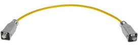 Polyurethane data cable, Cat 6A, 8-wire, AWG 26, yellow, 09457151577