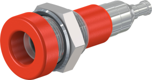 4 mm socket, solder connection, mounting Ø 8.3 mm, red, 23.0110-22