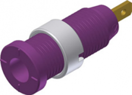 2 mm socket, flat plug connection, mounting Ø 8 mm, CAT III, purple, MSEB 2610 F 2,8 AU VI