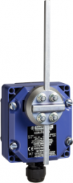 Switch, 2 pole, 1 Form A (N/O) + 1 Form B (N/C), roller lever, screw connection, IP65, XCRB151EX