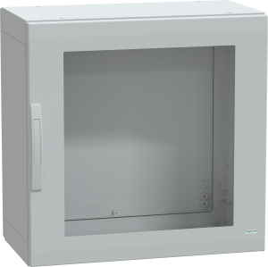 Control cabinet, (H x W x D) 750 x 750 x 420 mm, IP65, polyester, light gray, NSYPLA774TG
