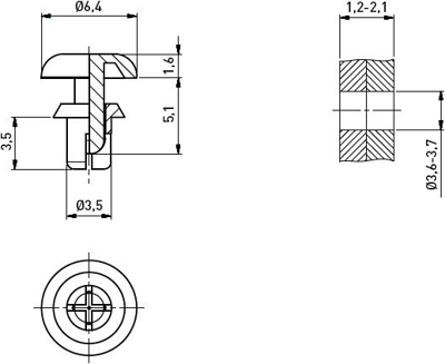 072.21.720 Ettinger Rivets, Dowels Image 2