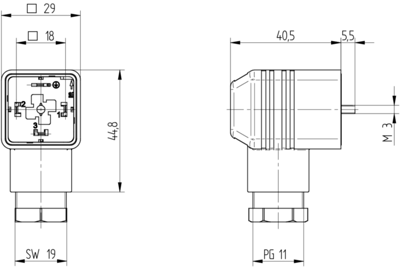 932547200 Hirschmann Automation and Control DIN Valve Connectors Image 3
