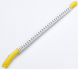 Polyacetal cable maker, imprint "H", (L x W x H) 3.1 x 2.4 x 2.9 mm, max. bundle Ø 2.6 mm, yellow, 801234-000