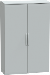 Control cabinet, (H x W x D) 1500 x 1000 x 420 mm, IP44, polyester, light gray, NSYPLAT15104G