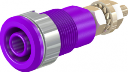 4 mm socket, screw connection, mounting Ø 12.2 mm, CAT III, purple, 23.3020-26