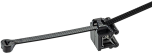 Edge clip, max. bundle Ø 51 mm, nylon/steel galvanized, black, (L x W x H) 203 x 14.7 x 16 mm