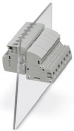 Feed through terminal, 1 pole, 0.2-6.0 mm², clamping points: 2, gray, screw connection, 32 A