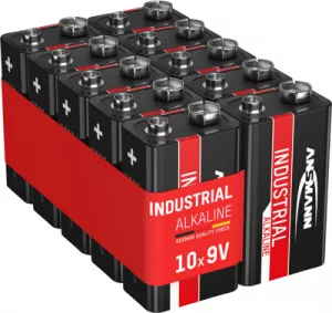 1505-0001 Ansmann Round Cells, 9V Blocks