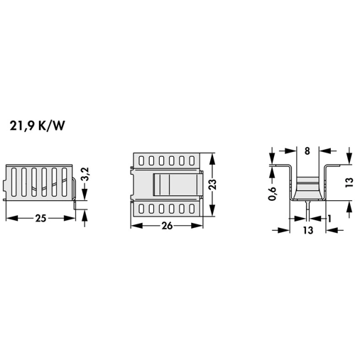 FK 268 MI 220 H Fischer Elektronik Heat Sinks Image 2