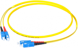 FO patch cable, SC duplex to SC duplex, 5 m, OS2, singlemode 9/125 µm