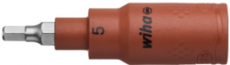 VDE 3/8 inch socket wrench, internal hexagon, 5 mm, L 75 mm, 246241