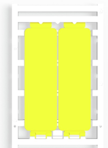 Polyamide Device marker, (L x W) 85 x 27 mm, yellow, 20 pcs