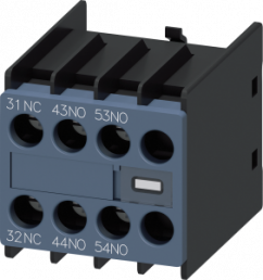 Auxiliary switch, 10 A, 2 Form A (N/O) + 1 Form B (N/C), screw connection, 3RH2911-1YA21-0MA0