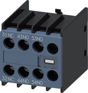 Auxiliary switch, 10 A, 2 Form A (N/O) + 1 Form B (N/C), screw connection, 3RH2911-1YA21-0MA0