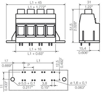 1047360000 Weidmüller PCB Terminal Blocks Image 3