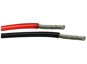 PTFE-switching strand, halogen free, E-NPC, 0.96 mm², AWG 18, red, outer Ø 1.75 mm