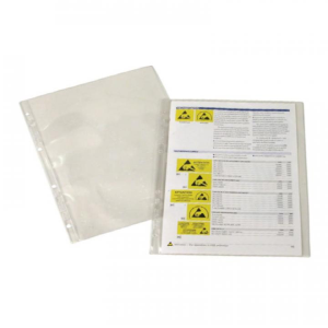 ESD document sleeves DIN A4, conductive, transparent, 10 Pcs.