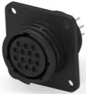 Socket housing, 14 pole, solder connection, straight, 213729-9