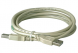 USB 2.0 connection cable, USB plug type A to USB plug type A, 2 m, grey