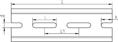 HS-HUT-01-25-52-106 HStronic DIN Rails